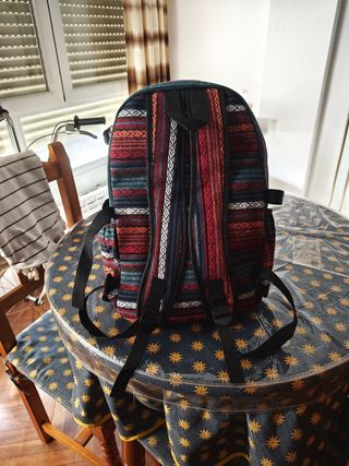 Mochila estilo étnico multicolor
