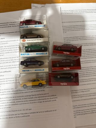 Pack 8 Coches Miniatura Colección