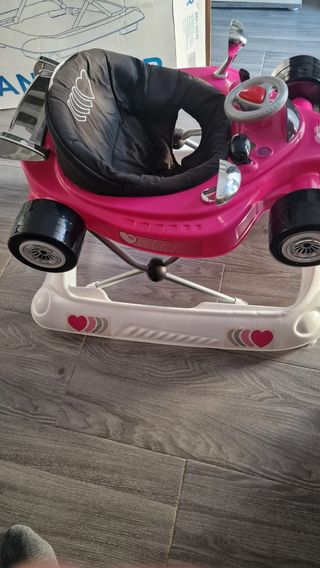 Andador bebé Asalvo rosa