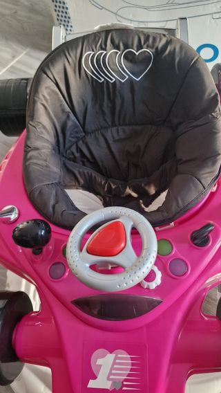 Andador bebé Asalvo rosa