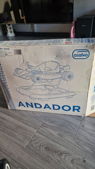 Andador bebé Asalvo rosa