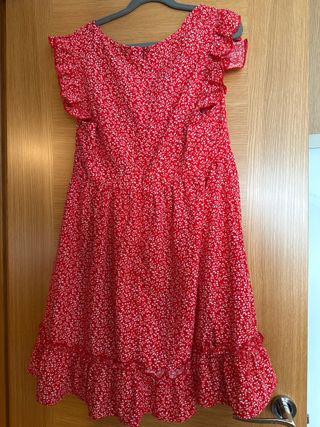 Vestido premamá Shein floral rojo