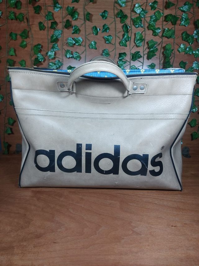 Borsone Adidas vintage anni 70/60 beige