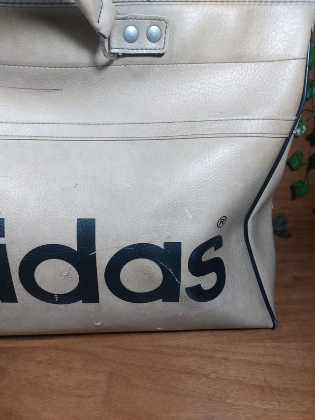 Borsone Adidas vintage anni 70/60 beige