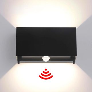 Lampada LED da parete 25W Esterno/Interno Nera