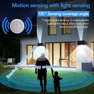 Lampada LED da parete 25W Esterno/Interno Nera