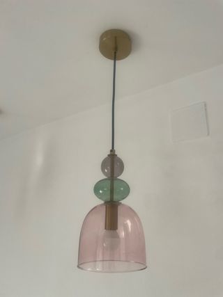 Lámpara de techo colgante de cristal