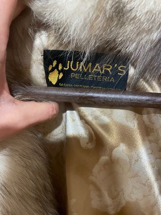 Abrigo de piel auténtico