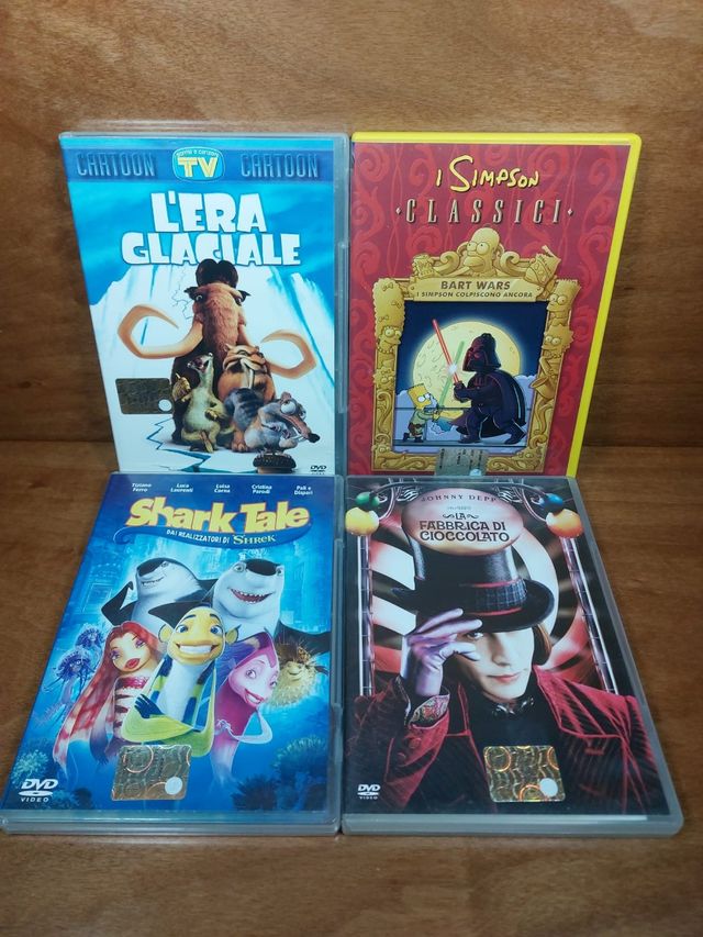 DVD Cartoni: Simpson, Era Glaciale, Shark Tale