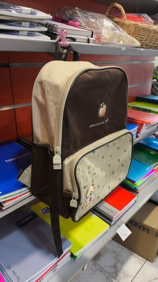 Mochila infantil oso y manzanas