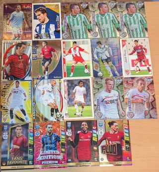 Pack 19 cartas fútbol TOP 11, TOP 10