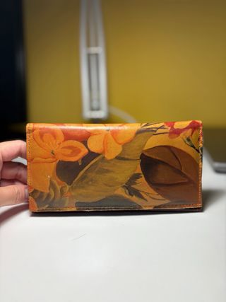 Portafoglio donna con fiori