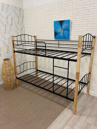 LITERA 90X190 DE MADERA Y METAL * NUEVO