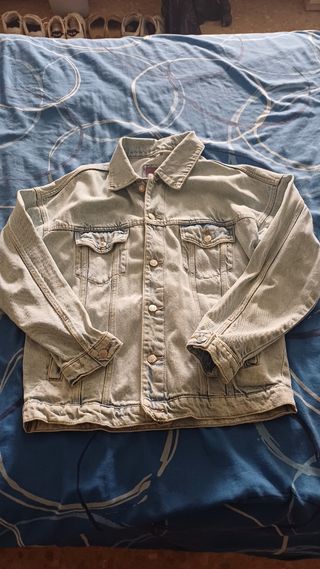 Chaqueta tejana azul claro