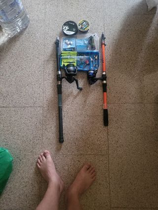 Cañas de pescar y accesorios