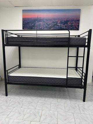 LITERA 90x190 + COLCHONES VISCO *NUEVA*