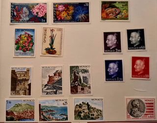 Sellos Mónaco 1974