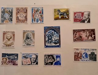 Sellos Mónaco 1974