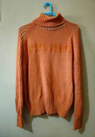 Jersey Pepe Jeans cuello alto naranja
