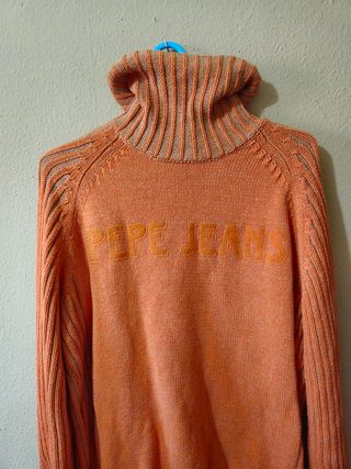 Jersey Pepe Jeans cuello alto naranja