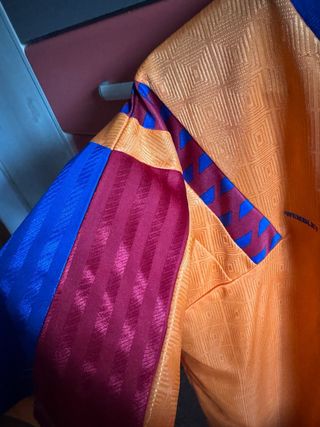 Camiseta Barça Wembley 1992 Naranja
