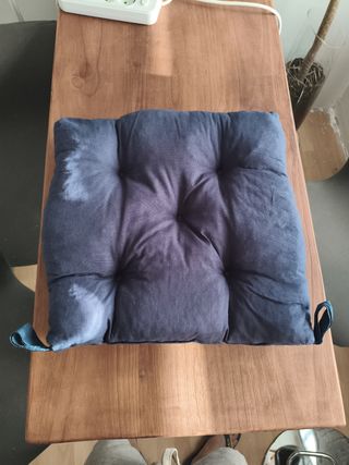 3 cojínes de Silla Azul