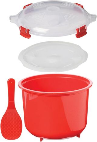 ✨ - Arrocera microondas 2,6L sin BPA roja