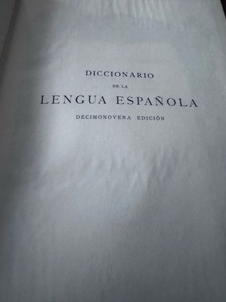 DICCIONARIO LENGUA ESPAÑOLA
DECIMONOVENA EDICIÓN 