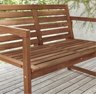 Nuevo Banco de madera con respaldo Nänmarö