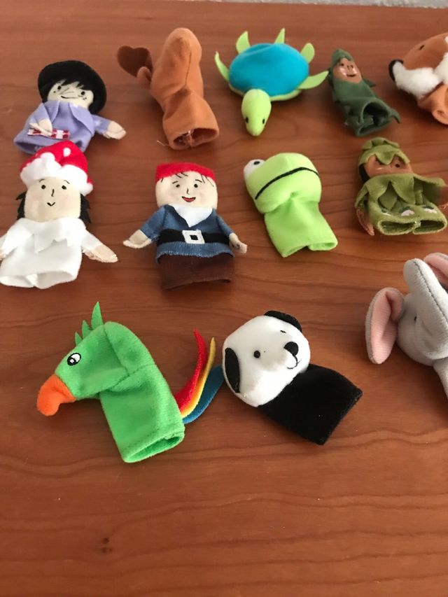 Lote de 14 títeres de dedo