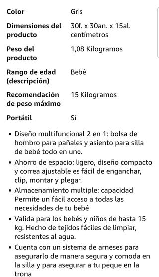 Trona de viaje Babify con almacenamiento