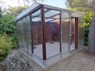 Invernadero 10m2 Madera Policarbonato poliestireno