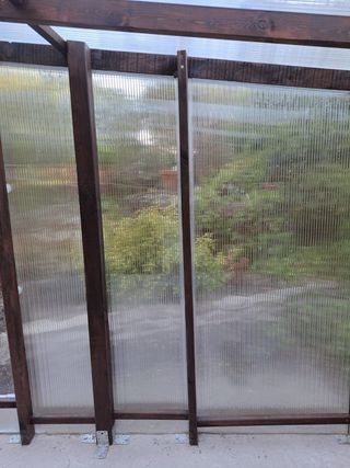 Invernadero 10m2 Madera Policarbonato poliestireno