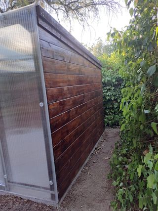 Invernadero 10m2 Madera Policarbonato poliestireno