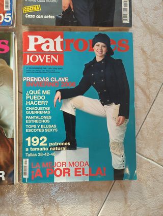 Lote de 4 revistas Patrones: moda internacional