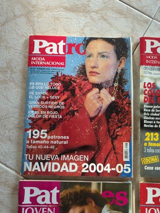 Lote de 4 revistas Patrones: moda internacional