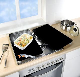 ✨ - Wenko placas vidrio negro cocina protección