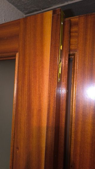 Puertas de madera con cristal