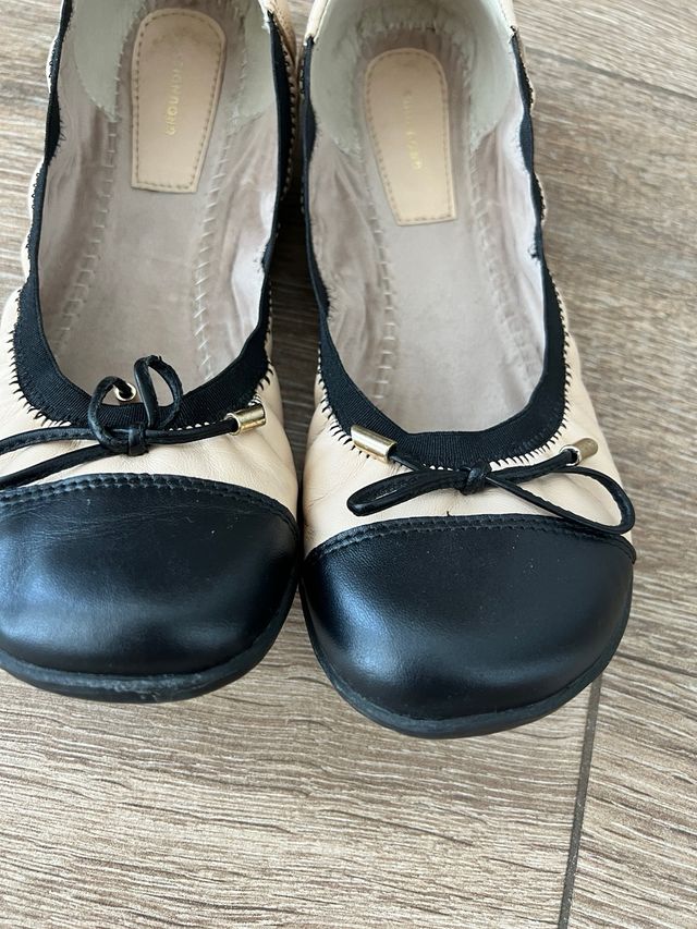 Ballerinas Groundies Mulher Tamanho 40 Bege/Preto