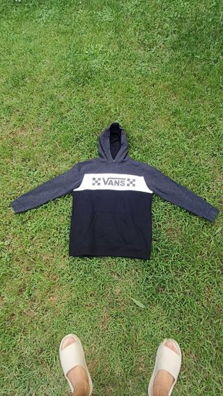 Sudadera Vans Gris y Negra