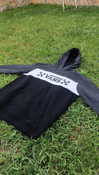 Sudadera Vans Gris y Negra