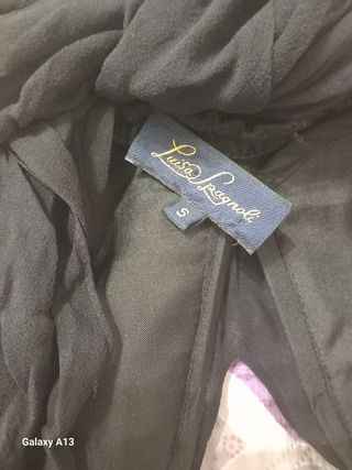 Top Luisa Spagnoli nero con perline
