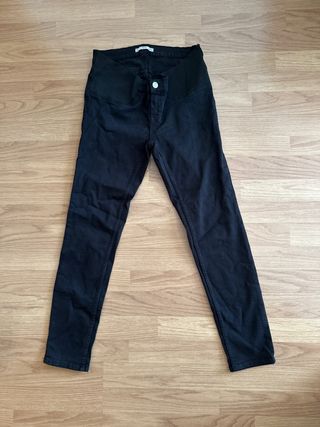 Pantalón vaquero premamá Mango negro