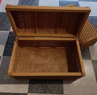 2 Bauli di vimini marroni