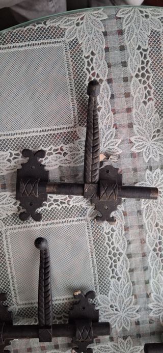 Tiradores vintage de hierro forjado