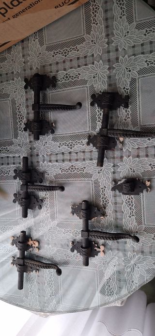 Tiradores vintage de hierro forjado