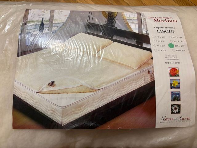 Cubre colchón lana Merino 135x190