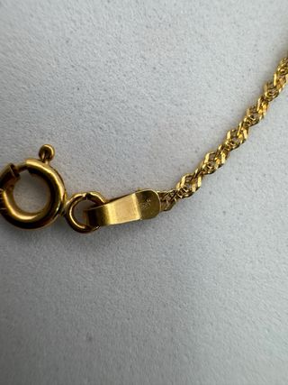 011-05-00347 PASAMANOS FLORES SINGAPOUR ORO 18K