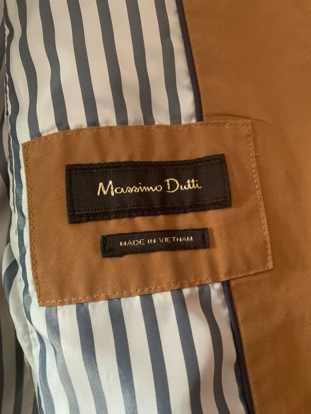 Chaqueta Massimo Dutti entretiempo marrón