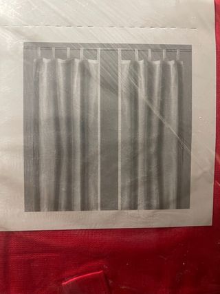 Tende WILMA rosse 145x300cm